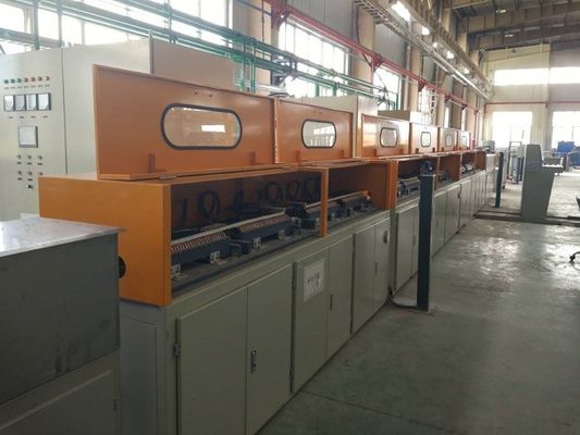 1850Mpa Spring Wire Oil Quenching Induction Tempering Line dengan detektor cacat